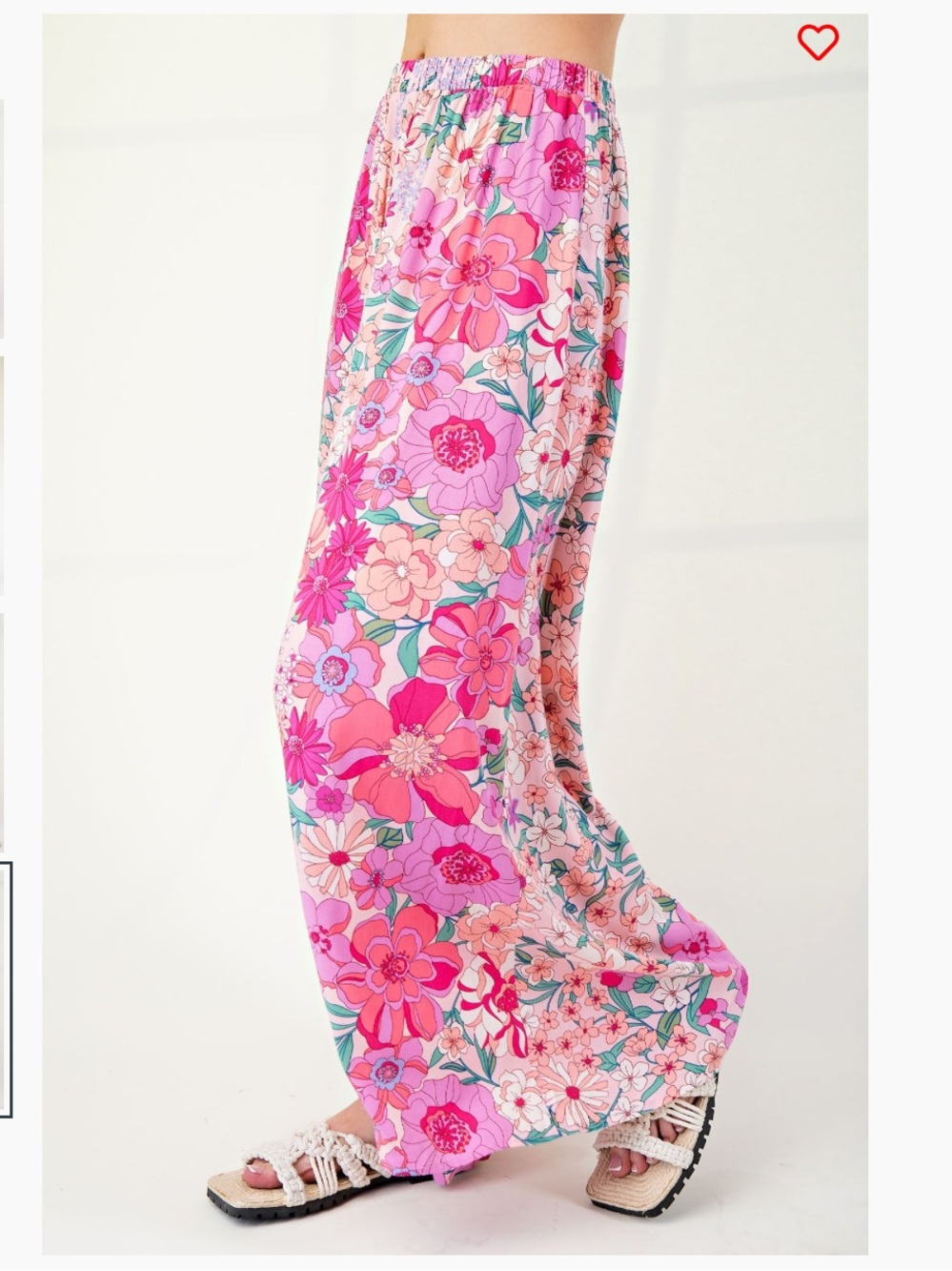Easel PRINTED RAYON CHALLIS PALAZZO PANTS - Picture 3 of 4